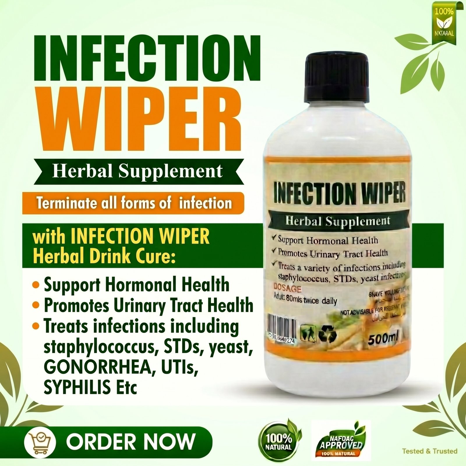 Infection Wiper Bottle